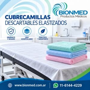 Cubre camilla c/elástico 0.90x2 mts 30gr (10 unidades)