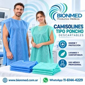 Camisolín tipo poncho (10 unidades)