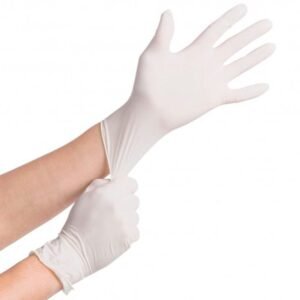 Guantes de látex s/polvo S, M, L caja x 100 U