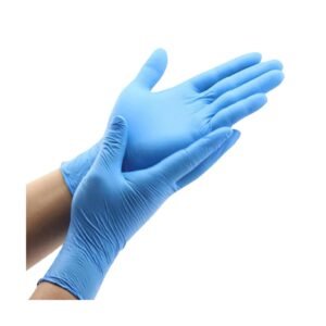 Guante de nitrilo azul sin polvo caja x 100 U (talle S, M, L)